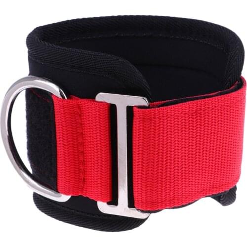 1Pcs D Ring Gym Ankle Anchor Strap Attachment Thigh Leg Pulley Stap Strength