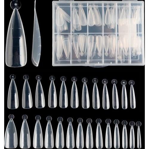120pcs/Boxed Quick Building False Nail Mold Tips Finger Extension Mold UV Builder Gel DIY Manicure Crystal Extension Nails Tool