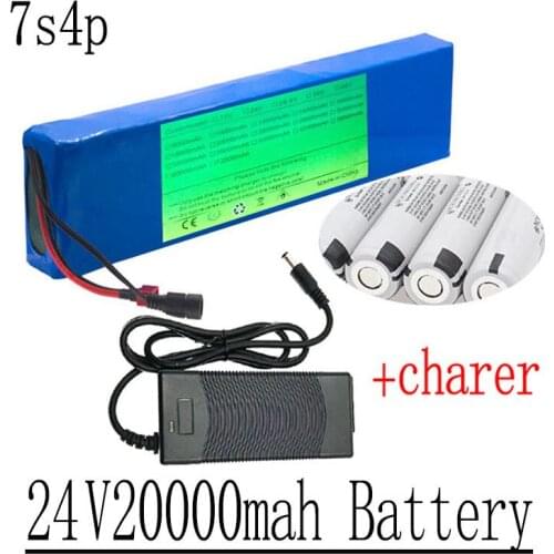 18650 Lithium Battery for Electric Bicycle And Scooter, 24V, 30Ah, 7S, 4P, 250W, 350W, With 15ABMS