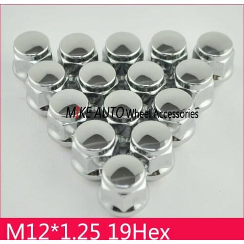 20pcs M12x1.25 Alloy Steel Wheel Lug Nuts hex19 length 25mm Anti-theft Kit Bolt Lug Fit For Nissan Subaru infiniti