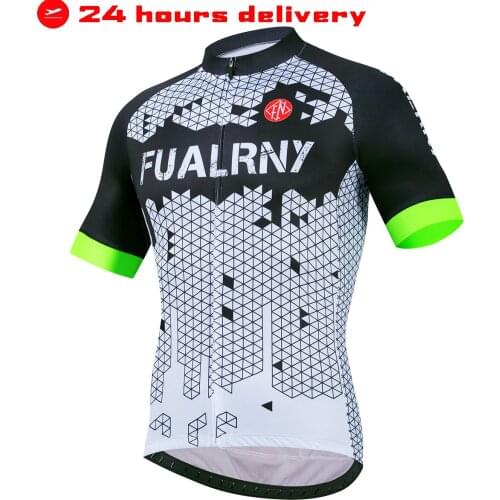Fluorescent Men Cycling Jersey Racing Tops Short sleeve Yellow Blue Cyclist Clothes Shirt Maillot Summer Pro Bicycle Bike Wear