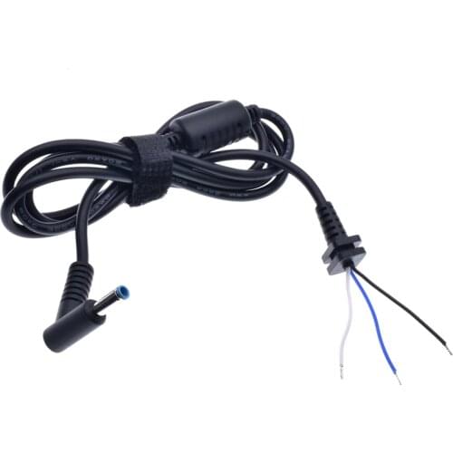 4.5x3.0 DC Power Charger Plug Cable blue Connector with pin for hp Laptop adapter DC connector 4.5*3.0mm cable,1pcs