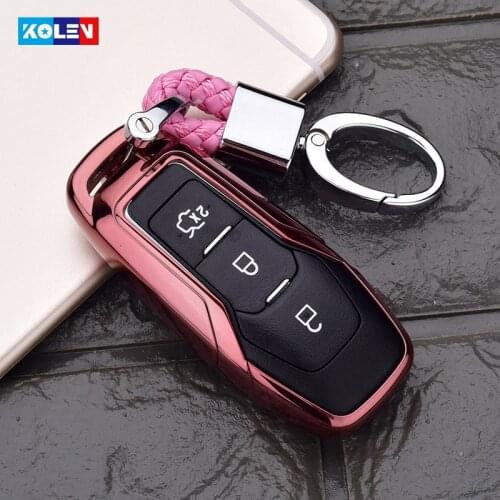 Soft TPU Car Remote Key Cover Case For Ford Fusion Mondeo Mustang F-150 Edge Galaxy S-Max Explorer Ranger 2015 2016 2017 2018