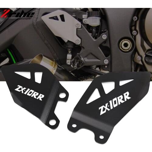 FOR KAWASAKI ZX-10R ZX-10RR NINJA 2011-2020 2019 2018 2017 2016 2015 2014 2013 Motorcycle Aluminium Foot Peg Heel Plates Guard