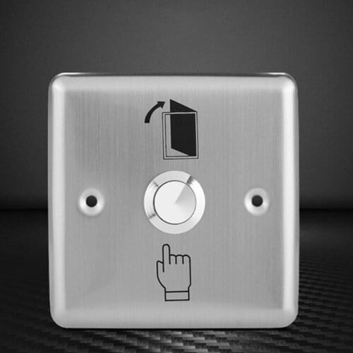 Stainless Steel Exit Button Push Switch Door Sensor Opener Release For Magnetic Lock Access Control Home Security Protection