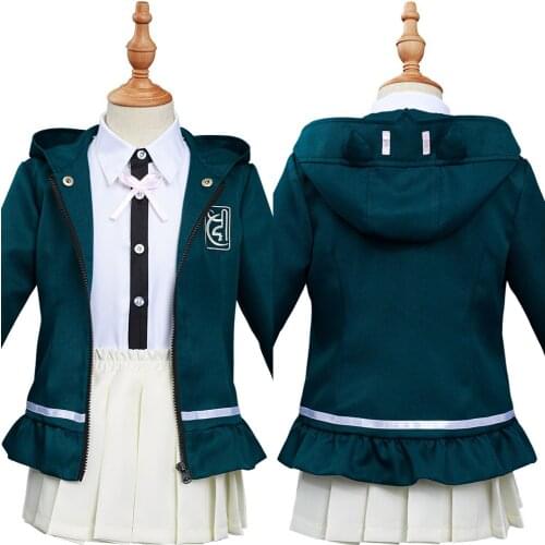 Anime Danganronpa 2 Cosplay Costume Chiaki Nanami Uniform Skirt OutfitsKids Children Kids Halloween Carnival Costumes