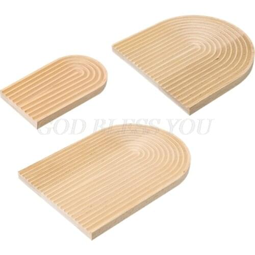 Creative Water Ripple Bread Dessert Tray Cutting Chopping Board Geometric Shape Placement Plate Curved Surface Decor