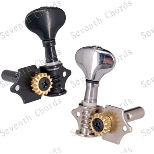 A Set 3R3L Fish tail Button Open Gear String Tuners Tuning Pegs Key Machine Head for Acoustic Classical Guitar