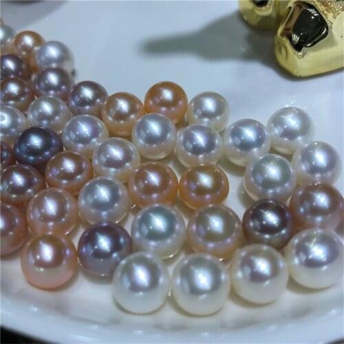 Big size 13mm White Freshwater Pearl for Necklace 3A High Quality Natural Edison Pearl 10-13mm