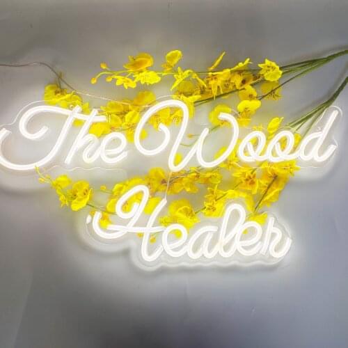 The Wood Healer Custom Waterproof Flex Wedding Neon Sign Handcrafted Love Neon For Shop Logo Club Nightclub Game Room Wall Decor