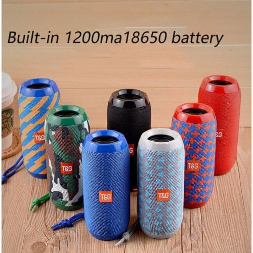 New TG117 Bluetooth Outdoor Speaker Waterproof Portable Wireless Column Loudspeaker Box Support TF Card FM Radio Aux Input