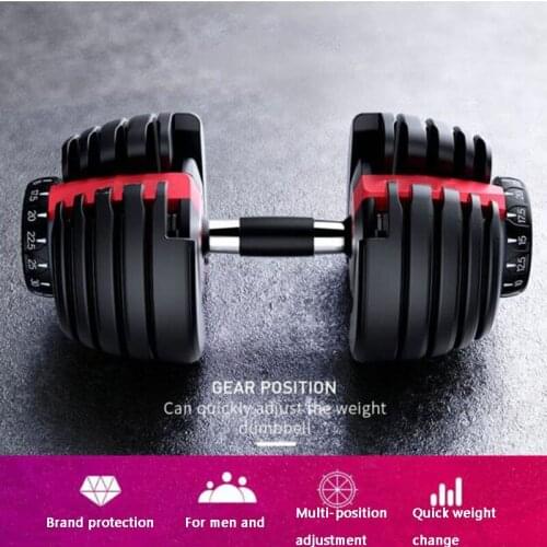 2021 New launch adjustable fitness dumbbell 40kg gym home suit exercise hand strength unisex fitness equipment