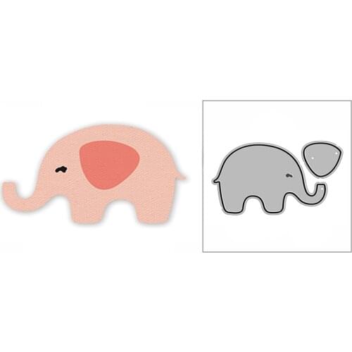 New Lovely Elephant Baby Animal 2020 Metal Cutting Dies for DIY Scrapbooking and Card Making Decorative Embossing Mold No Stamps