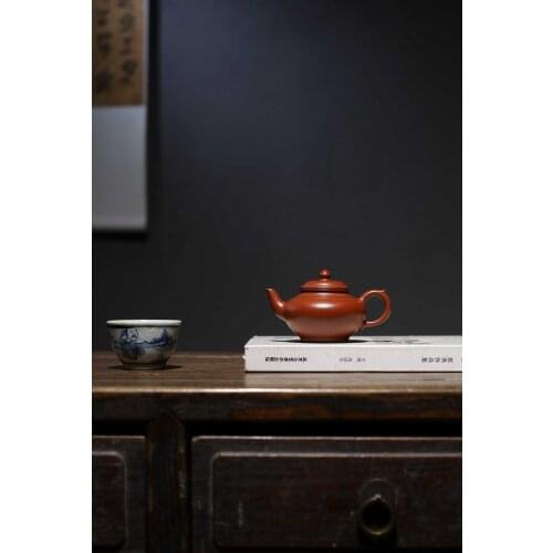 By ore wrinkled skin zhu mud small capacity, light smile sakura household of Chinese style kung fu tea chaoshan 160cc