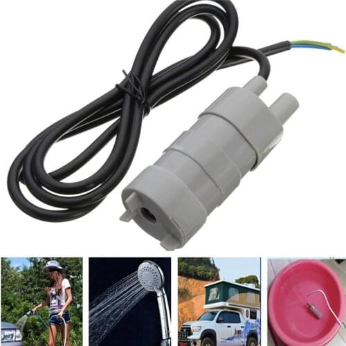 DC 12V 5M Pumping Head Mini Submersible Motor Brush Water Pump for Garden Fountain Aquarium