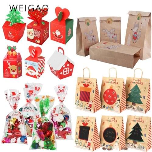 Merry Christmas Gift Bags Box Xmas Tree Ornaments Hanging Decorations For Home New Year Room Decor Kids Gifts Navidad Natal Noel