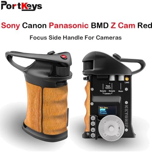 Portkeys KEYGRIP Focus Side Handle Control Hand grip for Panasonic RED Canon Sony BMPCC 4K/6K Tilta NUCLEUS -N/M Camera Z CAM