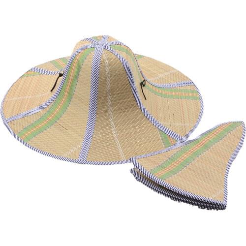 2021 Summer Straw Wide Brim Hat Fisherman Sun Hat Rattan Straw Hat Folding Anti-ultraviolet Garden Fishing Sunshade Hat