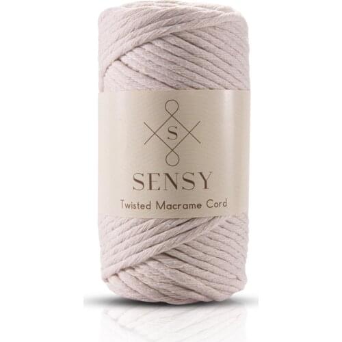 Premium Scanned Makrome Macramé Hobby Rope Ecru