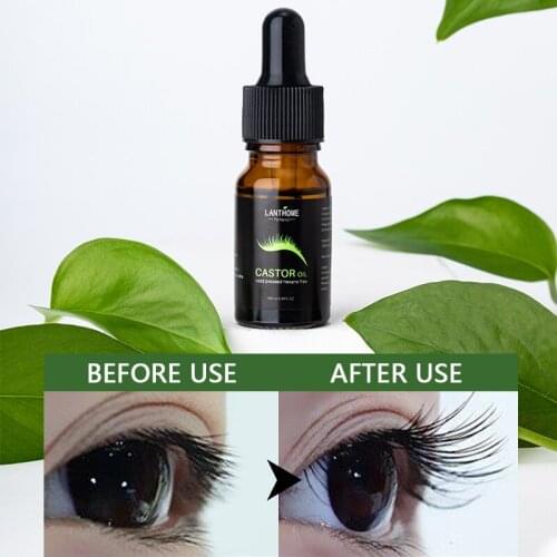 Castor Oil 10ml Serum Lash Lift Lengthening Extensions Growth Eyelash Growth Treatments Liquid Enhancer Eye Lash Longer Thicker
