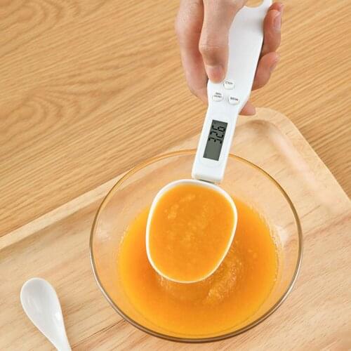 300g/0.1g Precise Portable Measuring Spoon Mini Digital LCD Display Scale Gram Electronic Spoon Weight Volume Food Scale Baking