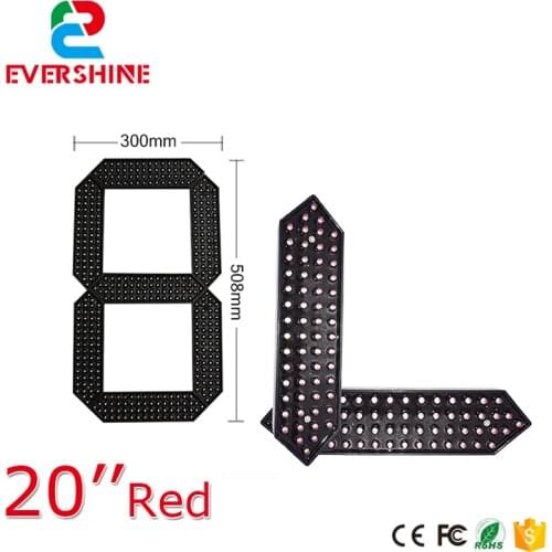 Outdoor Waterproof Module LED Digital Display 7 Segment Module 20 inch Red white green color display panel