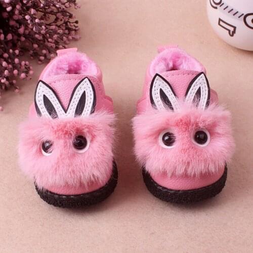 Winter New Children Shoes Snow Boots Cute Baby Boots Warm Kids Shoes With Fur Princess Baby Girls Boots Sapato Infantil Menina