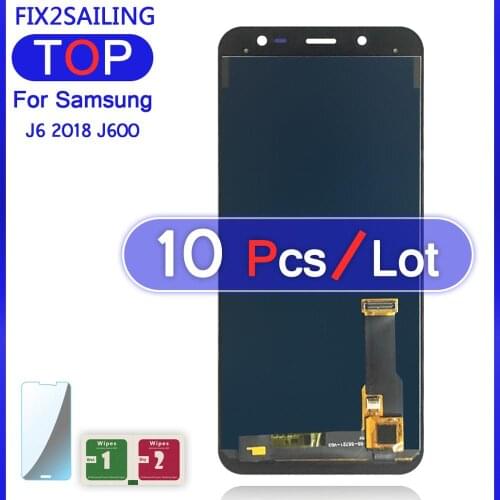 10PCS Display For Samsung Galaxy J6 J600 2018 J600F J600F/DS J600G/DS LCD Touch Screen Digitizer Can Adjust Brightness Parts