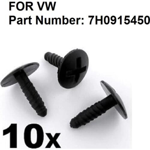 10x For VW Volkswagen T5 Transporter LT Headlight Engine Battery Grille Cover Screws 7H0915450