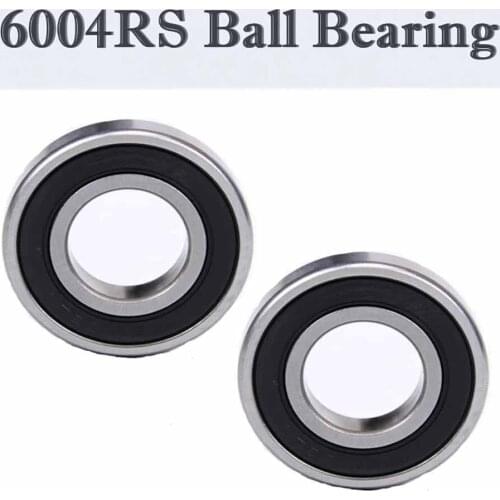 2pcs 6004RS 20mmx42mmx12mm Seal Shielded Deep Groove Ball Bearings 6004 6004ZZ 6004RS 6004-2Z 6004Z 6004-2RS ZZ RS RZ 2RZ
