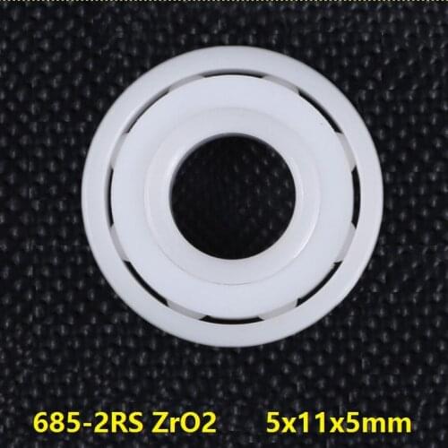 5pcs/10pcs 685-2RS 685RS 685 2RS RS ZrO2 full Ceramic bearing 5x11x5 mm Zirconia ceramic ball bearing 5*11*5mm for fishing reel