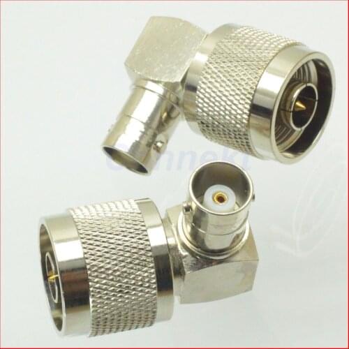 5pcs/lot N male plug to BNC female jack right angle 90 degree RF adapter connector