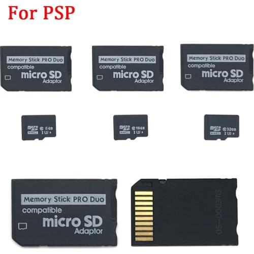 Memory Stick PRO Duo adapter for Sony & PSP Memory Card Adapter for Micro SD To MS Pro Duo Adaptor with 8G 16G 32G TF Card