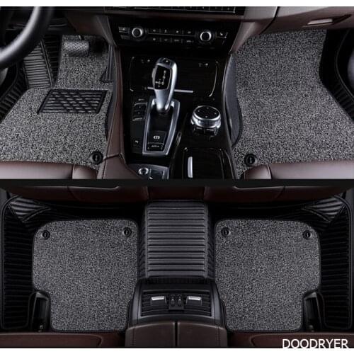 Custom car floor mats for Alfa Romeo Giulia Stelvio 2017 2018 Custom foot Pads automobile carpet car covers