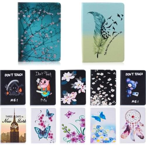 Flower Bear tower Wallet PU Leather Stand Case Cover For Samsung Galaxy Tab E 9.6 T560 SM-T560 T561 SM-T561#D