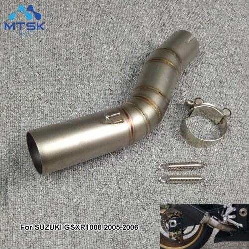 GSXR1000 High Quality Motorcycle Exhaust Middle pipe link pipe For suzuki GSXR1000 GSX R1000 GSXR 1000 Link Pipe