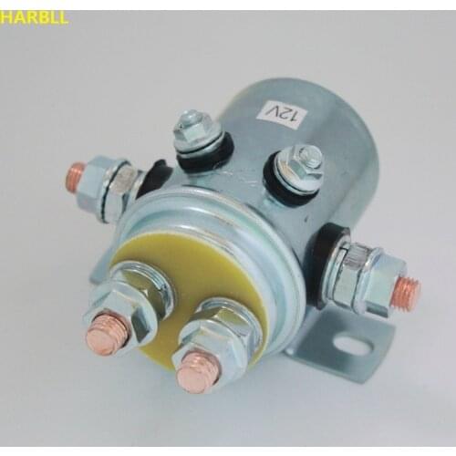 HARBLL 2 PCS 12 Volt 6 Terminal Heavy Duty Solenoid Relay Switch For Continuous Duty Winch & Golf Cart Applications