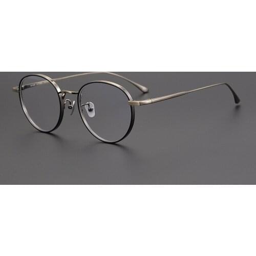 Japanese Handmade John Lennon Round Titanium Optical Glasses Frame Men Retro Eyeglasses Myopia Reading Eyewear Oculos De Grau