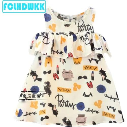 FCLHDWKK Girls Summer Dresses Flower Stripe Cotton Cute Kids Party Dresses for Kids girls Princess Dress Clothes 2 3 4 5 6 7 8 Y