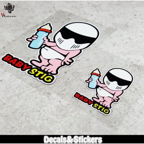 NO.LN258 Baby STIG MOTO GP Reflective Sticker Car Sticker Decals Racing Motorcycle Windshield Bike Tank cup