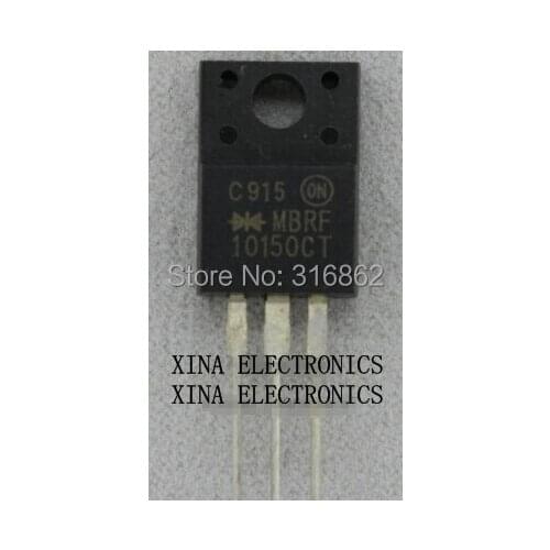 MBRF10150CT MBRF10150 MBRF 10150CT 20A 150V TO-220 ROHS ORIGINAL 10PCS/lot Free Shipping Electronics composition kit