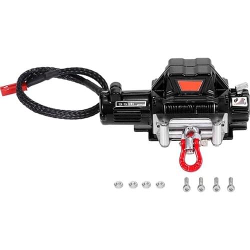 RC Car Metal Wire Automatic Simulated Winch for 1/10 Crawler Axial SCX10 90046 D90 TRX4 Redcat