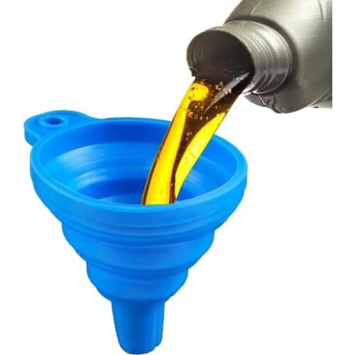 Silicone Gel Foldable Collapsible Style Funnel Hopper Kitchen Cooking Tools Accessories Gadgets Chocolate Cake Tools