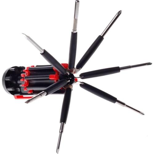 8in1 Precision Torx Screwdriver Set Multi-function LED Torch Light Up Mobile Phone/PC Repair Tools Slotted Philips Screwdrivers