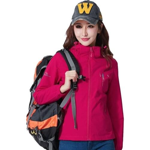 Outdoor stretch men and women spring and autumn thin section single layer soft shell windproof breathable mountaineering suit