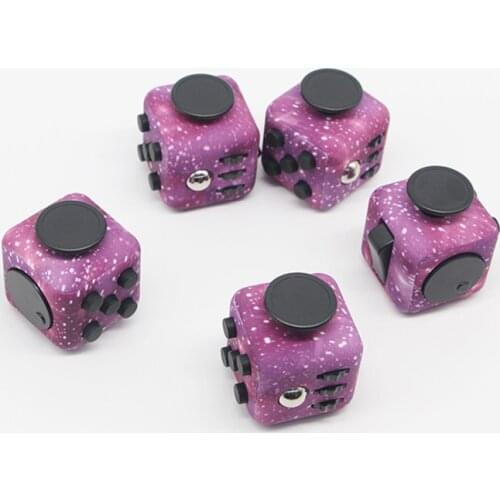 Personalized Dice Popular Purple Decompression Cube Children Educational Toy Adult Anti-stress Dice