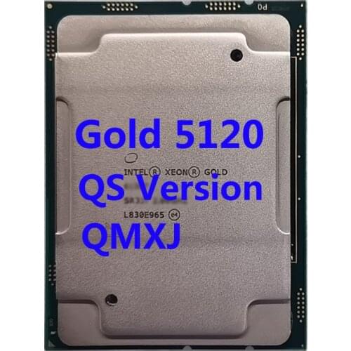 Gold 5120 QS QMXJ CPU Intel Xeon Processor 2.2Ghz 14-Core 19.25M TPD 105W FCLGA3647 For C621 Server Motherboard