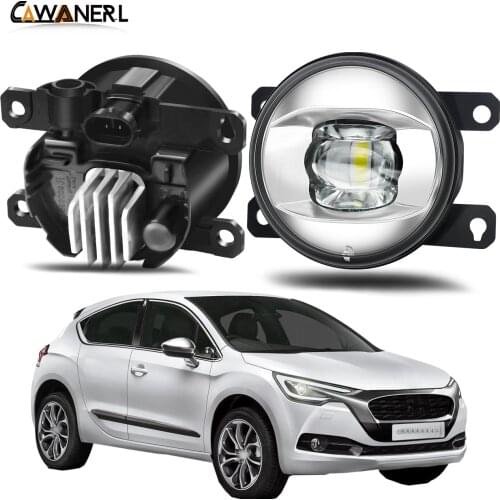 Fog Light Assembly 30W 8000LM Car Right + Left LED Lens Fog Lamp Daytime Running Light 12V For Citroen DS4 2011 2012 2013 2014