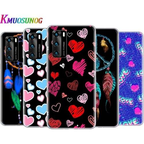 Transparent Cover Wind Chime Dream Love For Huawei P40 Lite E P30 P20 P10 P9 P8 Pro Plus Lite mini 2019 Phone Case