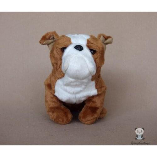Real Life Plush Dogs Doll Toy Cute Bulldog Holiday Present Stuffed Toys for Children Stores